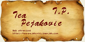 Tea Pejaković vizit kartica